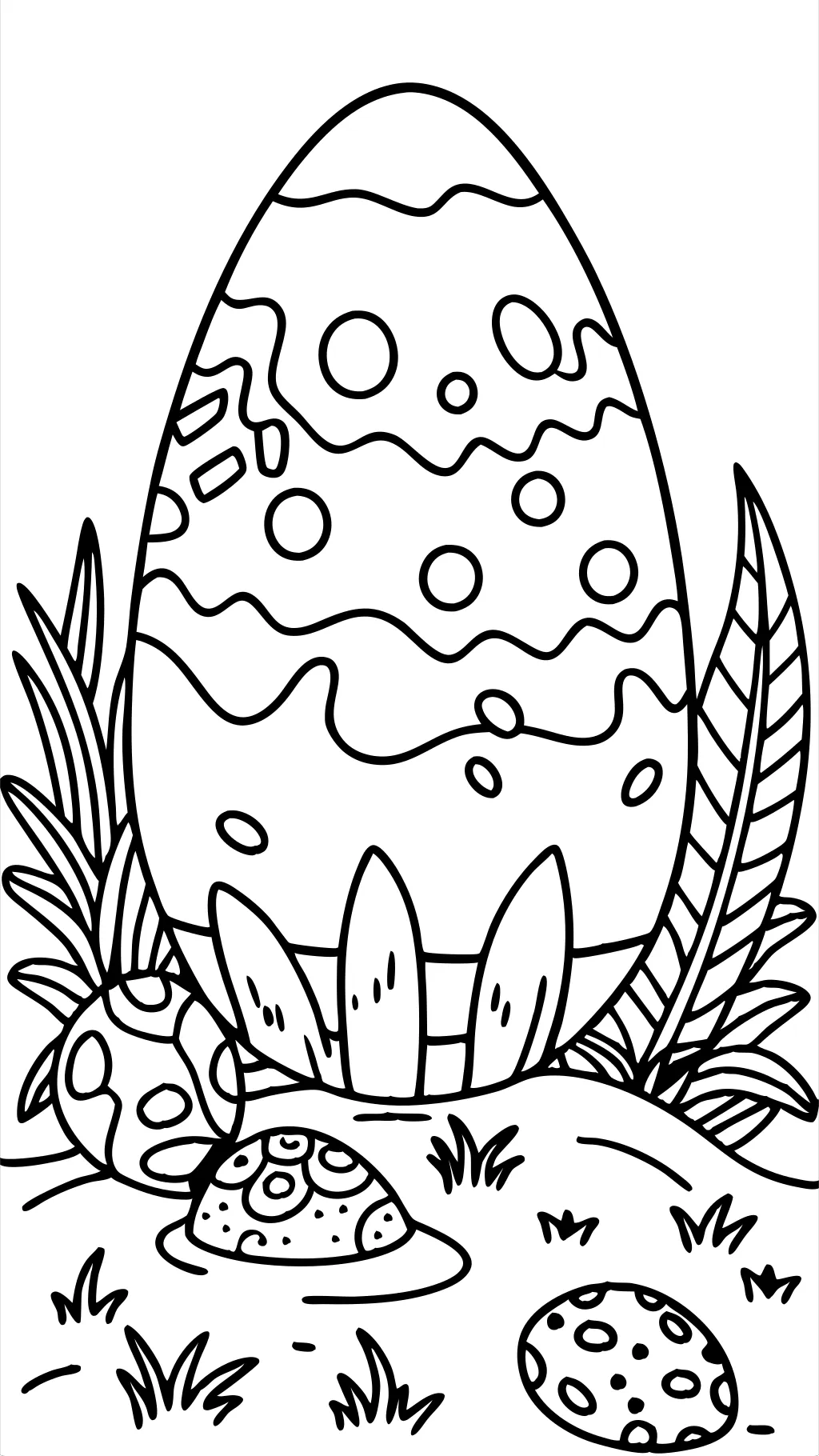 dinosaur egg coloring page